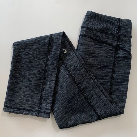 Ivivva Other - Ivivva (by lululemon) Reversible Denim 30" Leggings Black/Grey